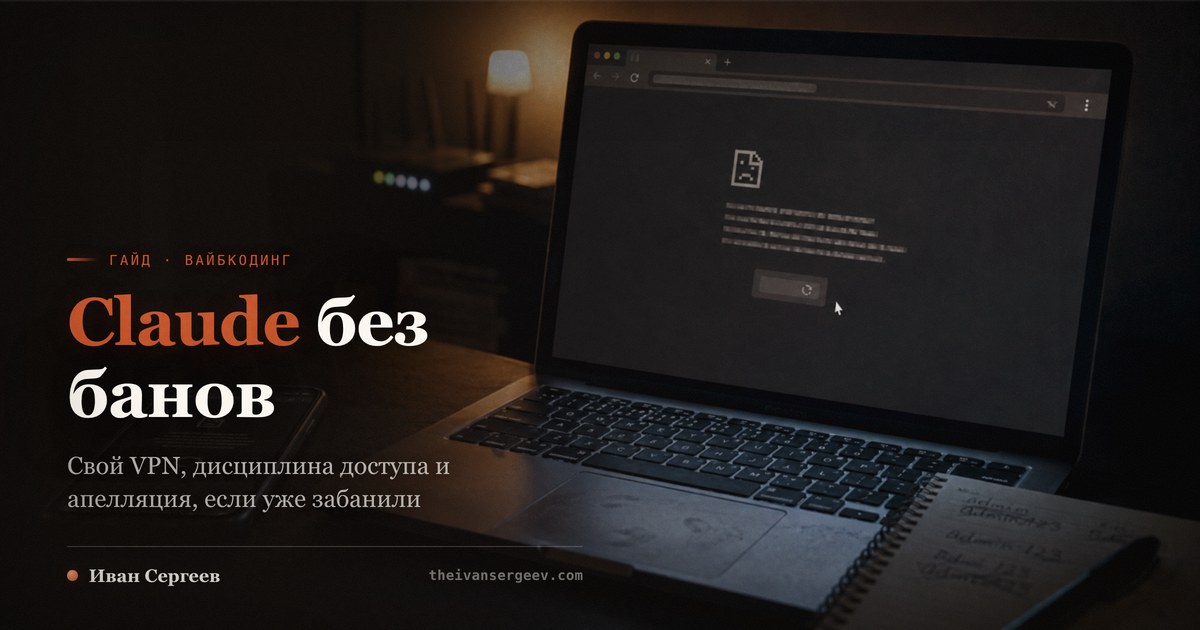 Ноутбук в тёмной комнате: в окне браузера сообщение об ошибке соединения и приглушённая кнопка повтора, курсор рядом