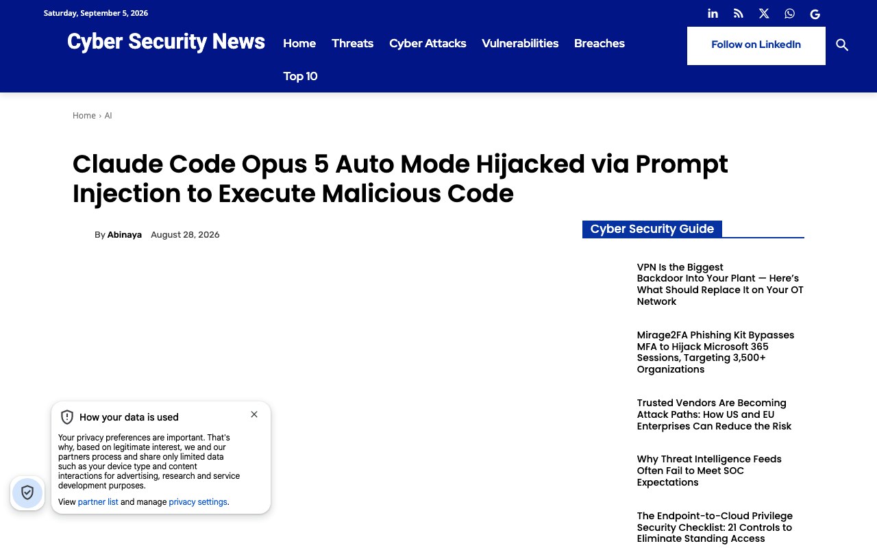 CyberSecurityNews, независимый разбор механики затенения модуля в найденной атаке
