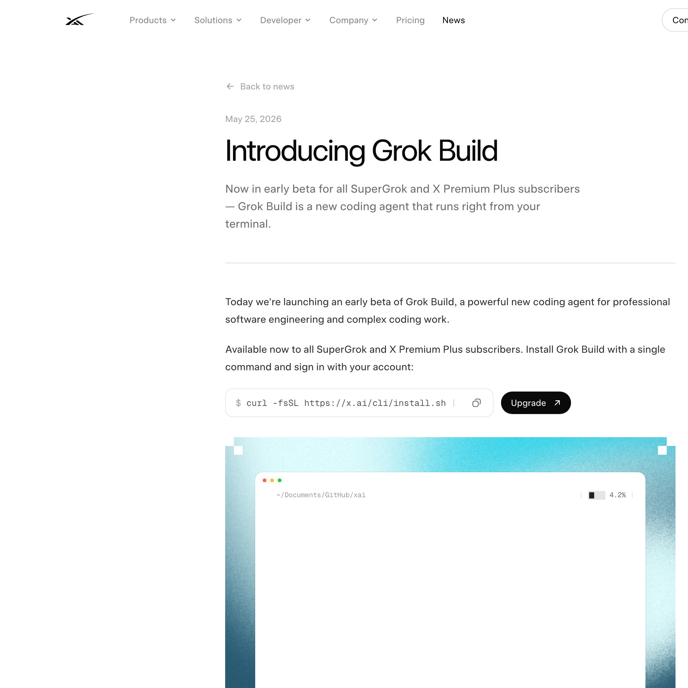 Официальный анонс Introducing Grok Build на x.ai: агент для кода, который сам пишет и правит файлы