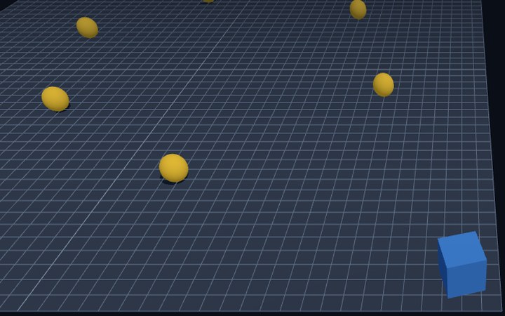 Собственная 3D-сцена после реального прохождения - счёт вырос до 1 из 8