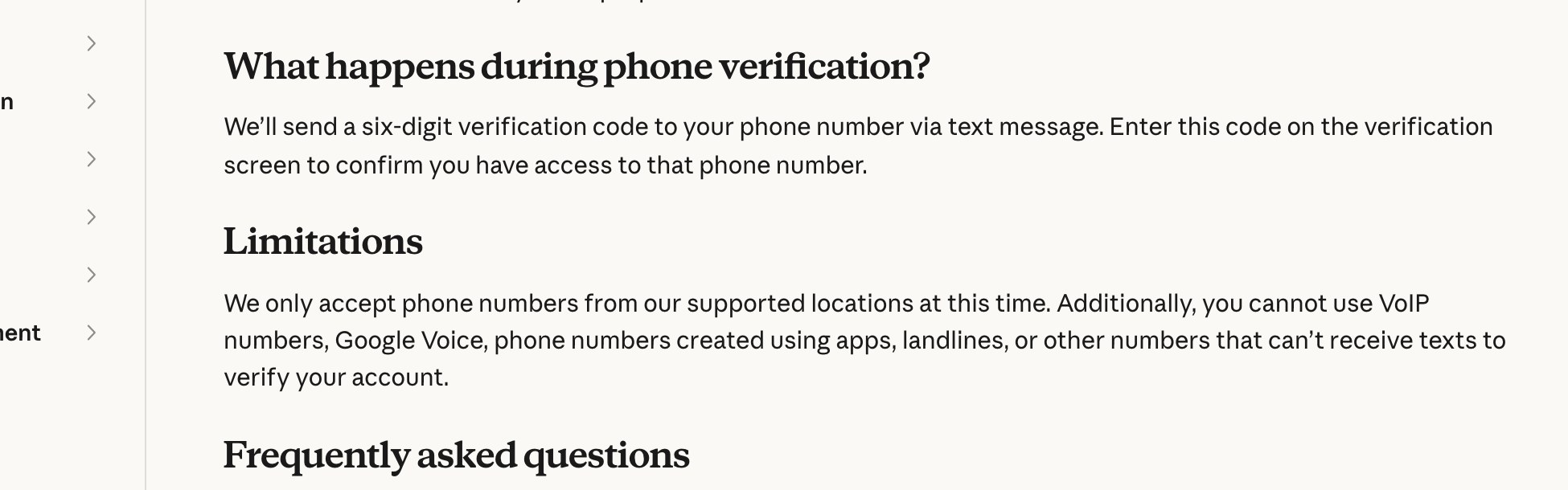 Справка Anthropic: виртуальные номера VoIP и Google Voice для верификации не принимаются
