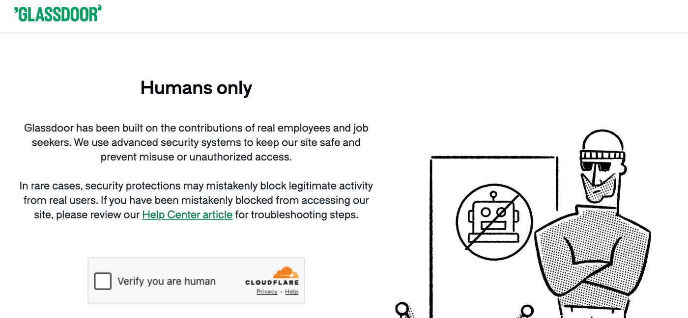 Экран проверки Cloudflare в обычном браузере: заголовок Humans only, галочка Verify you are human и рисунок охранника