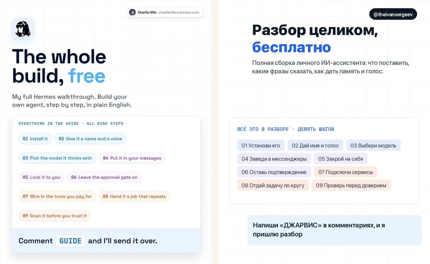 Финальный слайд до и после