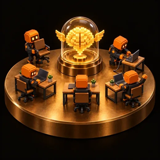 Агенты садятся за столы вокруг Hermes